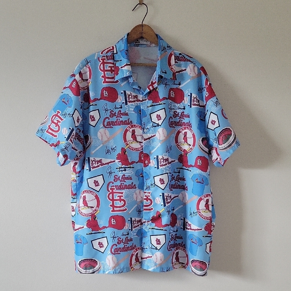 St. Louis Cardinals SGA Shane Co‎ Baseball Signatures Button Up Shirt XL